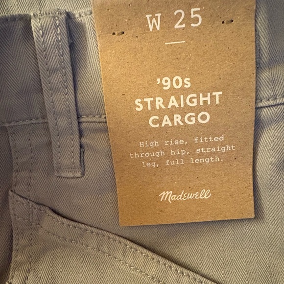 NWT Madewell 90s The Garment-Dyed '90s Straight Cargo Pant Solstice - light blue - Picture 5 of 9